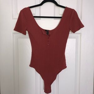 Forever 21 Low Cut Onesie Bodysuit